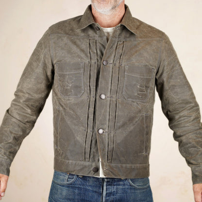 Freenote Cloth RJ-1 Riders Jacket - Oak Waxed Canvas
