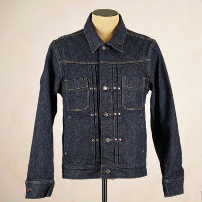 Freenote Cloth RJ-1 Riders Jacket - 15 Ounce Unsinged Rinsed Denim