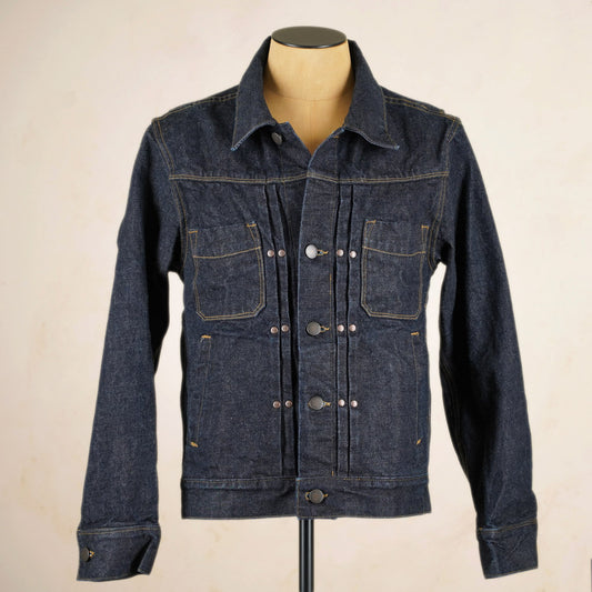 Freenote Cloth RJ-1 Riders Jacket - 15 Ounce Unsinged Rinsed Denim