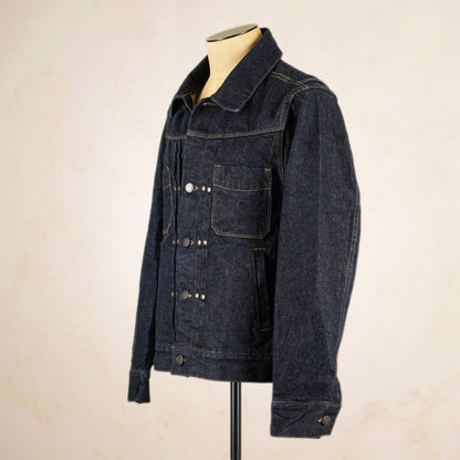 Freenote Cloth RJ-1 Riders Jacket - 15 Ounce Unsinged Rinsed Denim