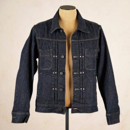Freenote Cloth RJ-1 Riders Jacket - 15 Ounce Unsinged Rinsed Denim