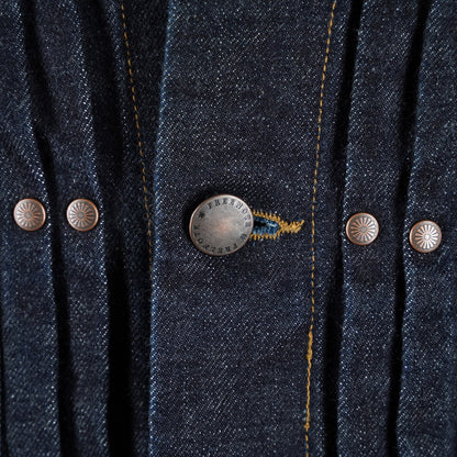Freenote Cloth RJ-1 Riders Jacket - 15 Ounce Unsinged Rinsed Denim