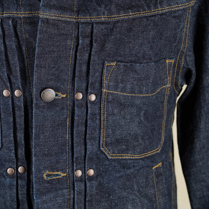 Freenote Cloth RJ-1 Riders Jacket - 15 Ounce Unsinged Rinsed Denim