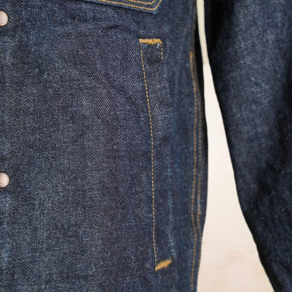 Freenote Cloth RJ-1 Riders Jacket - 15 Ounce Unsinged Rinsed Denim