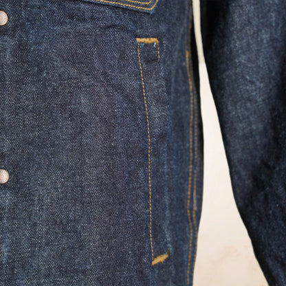 Freenote Cloth RJ-1 Riders Jacket - 15 Ounce Unsinged Rinsed Denim