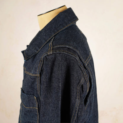 Freenote Cloth RJ-1 Riders Jacket - 15 Ounce Unsinged Rinsed Denim
