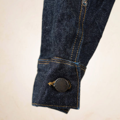 Freenote Cloth RJ-1 Riders Jacket - 15 Ounce Unsinged Rinsed Denim