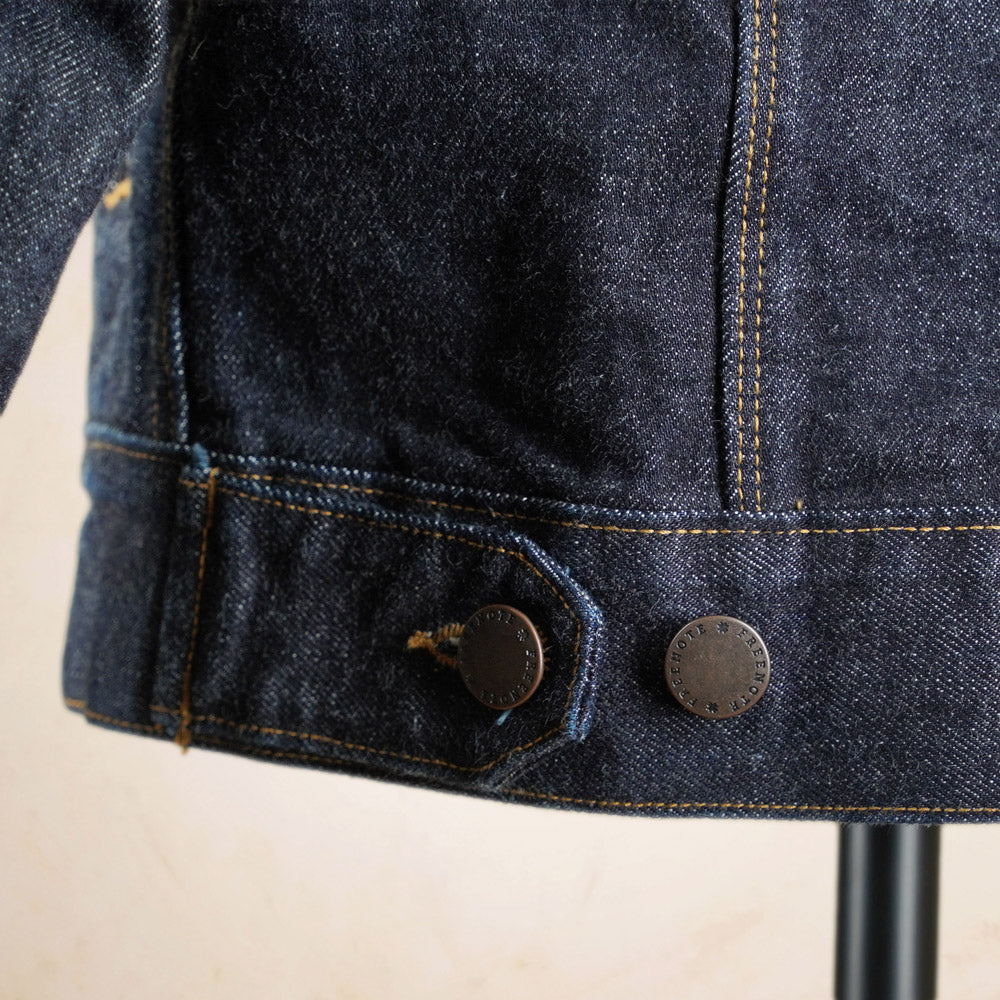 Freenote Cloth RJ-1 Riders Jacket - 15 Ounce Unsinged Rinsed Denim