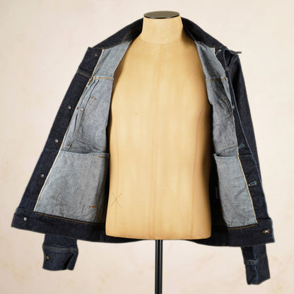 Freenote Cloth RJ-1 Riders Jacket - 15 Ounce Unsinged Rinsed Denim