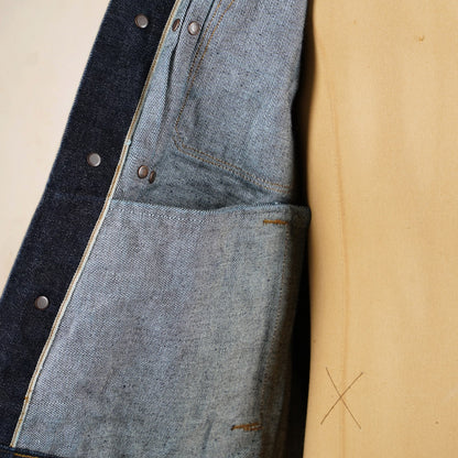 Freenote Cloth RJ-1 Riders Jacket - 15 Ounce Unsinged Rinsed Denim