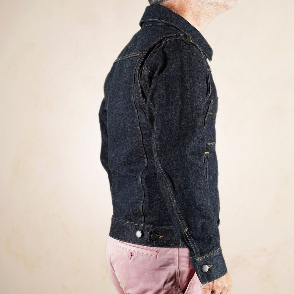 Freenote Cloth RJ-1 Riders Jacket - 15 Ounce Unsinged Rinsed Denim