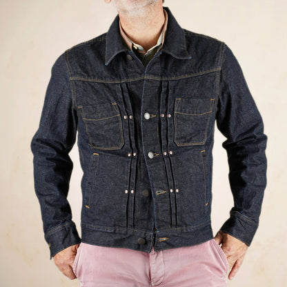 Freenote Cloth RJ-1 Riders Jacket - 15 Ounce Unsinged Rinsed Denim