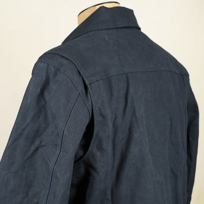 Freenote Cloth RJ-1 Riders Jacket - Heavy Black Canvas & Alpaca
