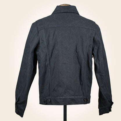 Freenote Cloth RJ-1 Riders Jacket - Heavy Black Canvas & Alpaca