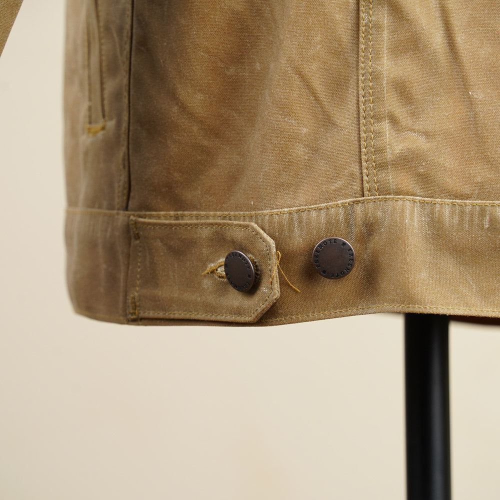 Freenote Cloth RJ-1 Riders Jacket - Tumbleweed Waxed Canvas