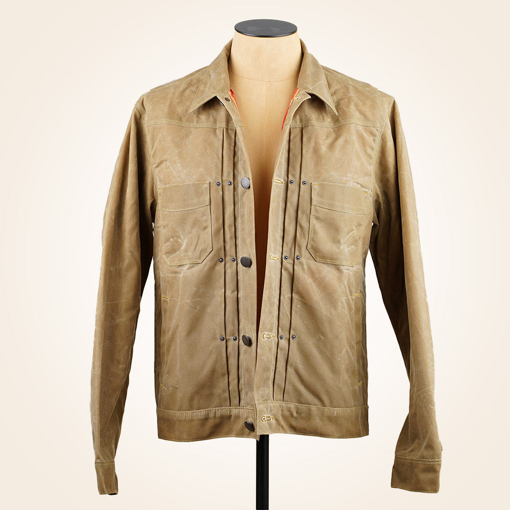 Freenote Cloth RJ-1 Riders Jacket - Tumbleweed Waxed Canvas
