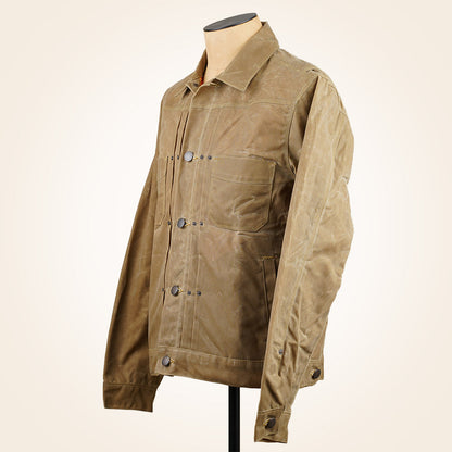 Freenote Cloth RJ-1 Riders Jacket - Tumbleweed Waxed Canvas