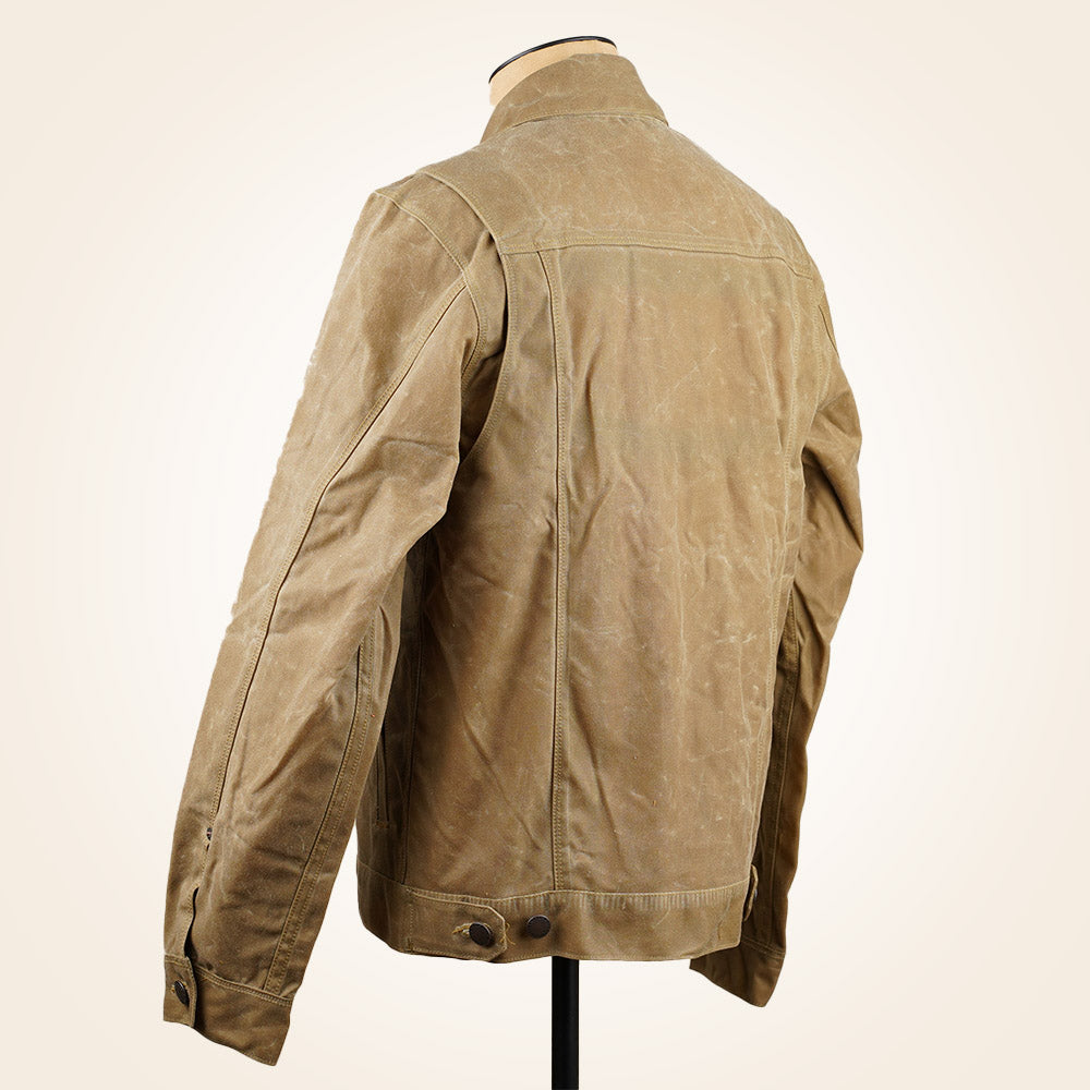 Freenote Cloth RJ-1 Riders Jacket - Tumbleweed Waxed Canvas