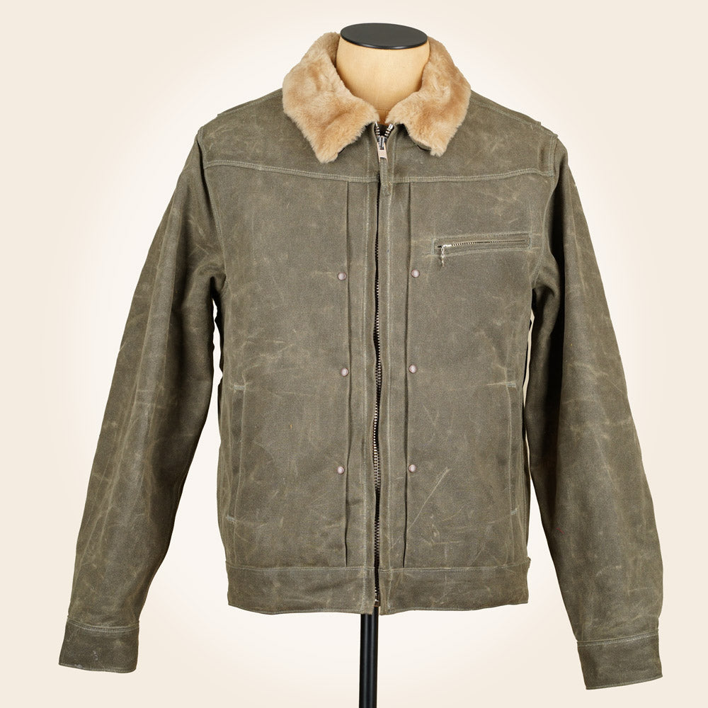 Freenote Cloth RJ-2 Jacket - 20z Waxed Canvas - Tobacco