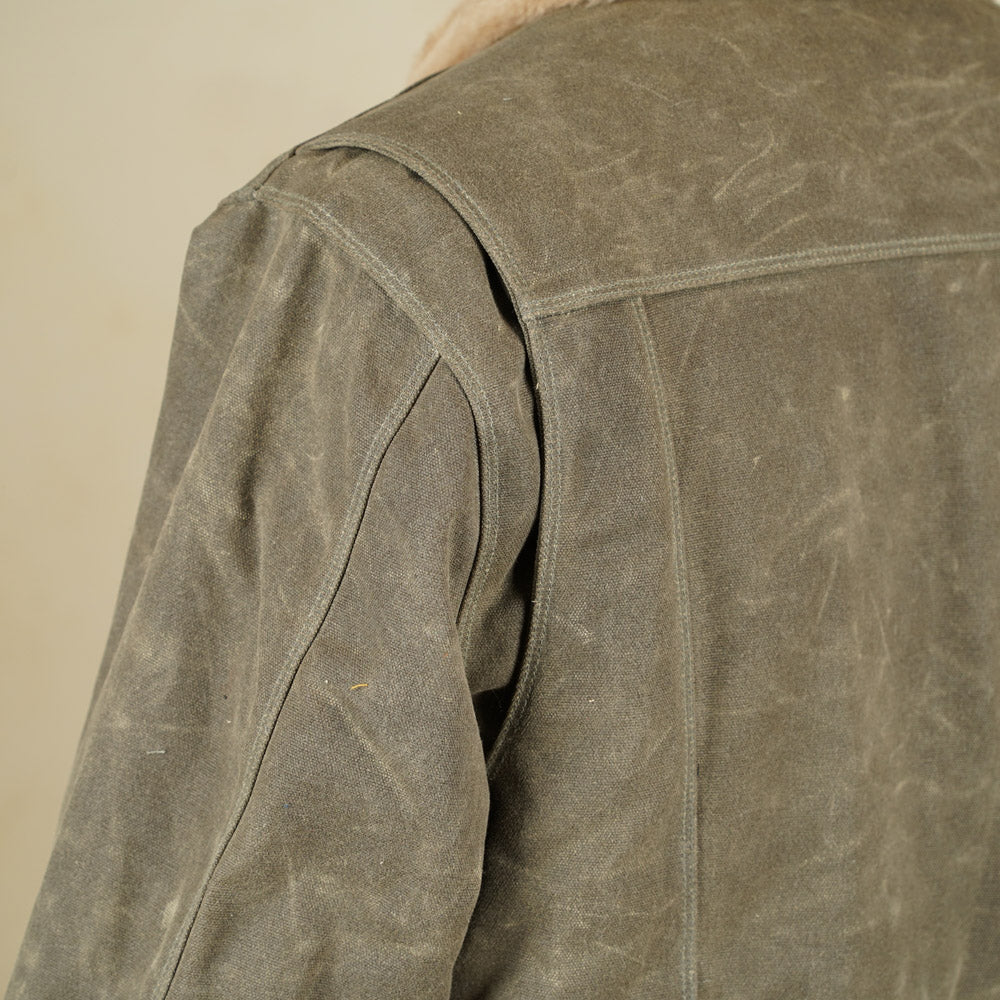 Freenote Cloth RJ-2 Jacket - 20z Waxed Canvas - Tobacco
