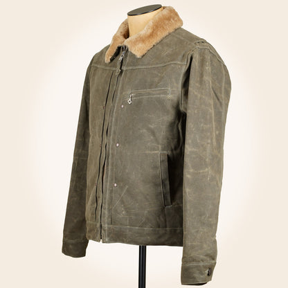 Freenote Cloth RJ-2 Jacket - 20z Waxed Canvas - Tobacco