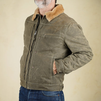 Freenote Cloth RJ-2 Jacket - 20z Waxed Canvas - Tobacco