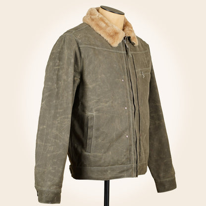 Freenote Cloth RJ-2 Jacket - 20z Waxed Canvas - Tobacco