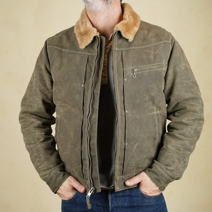 Freenote Cloth RJ-2 Jacket - 20z Waxed Canvas - Tobacco