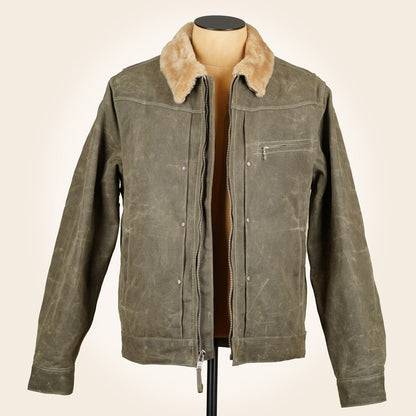 Freenote Cloth RJ-2 Jacket - 20z Waxed Canvas - Tobacco
