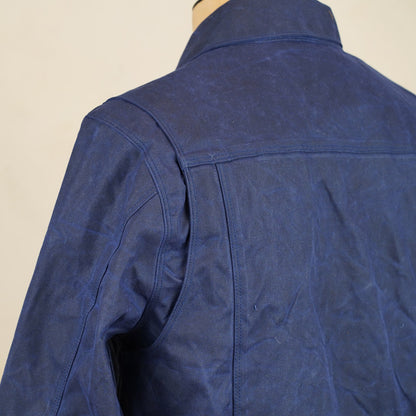 Freenote Cloth RJ-1 Riders Jacket - Navy Waxed Canvas