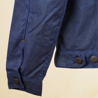 Freenote Cloth RJ-1 Riders Jacket - Navy Waxed Canvas