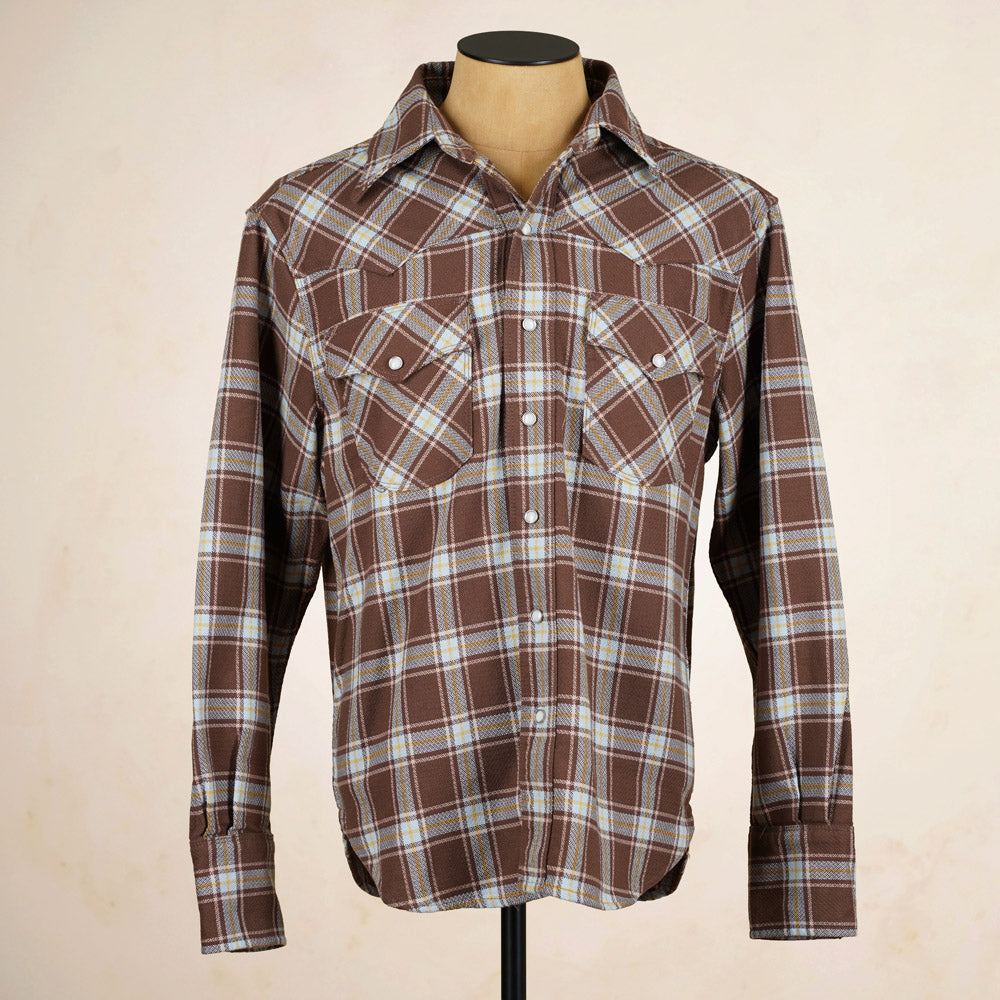 Freenote Cloth Western Scout Shirt - Brown Plaid