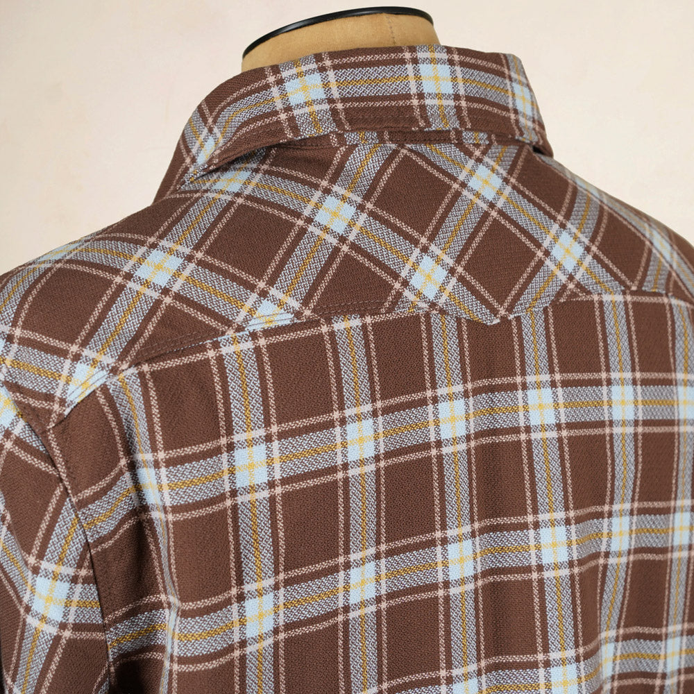 Freenote Cloth Western Scout Shirt - Brown Plaid