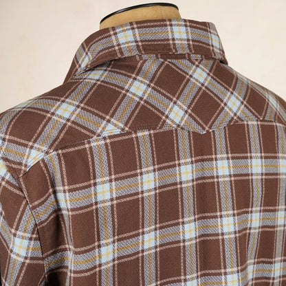 Freenote Cloth Western Scout Shirt - Brown Plaid