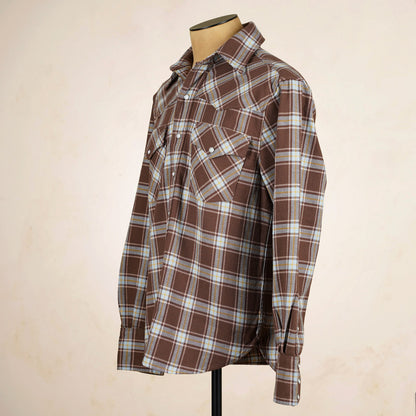 Freenote Cloth Western Scout Shirt - Brown Plaid