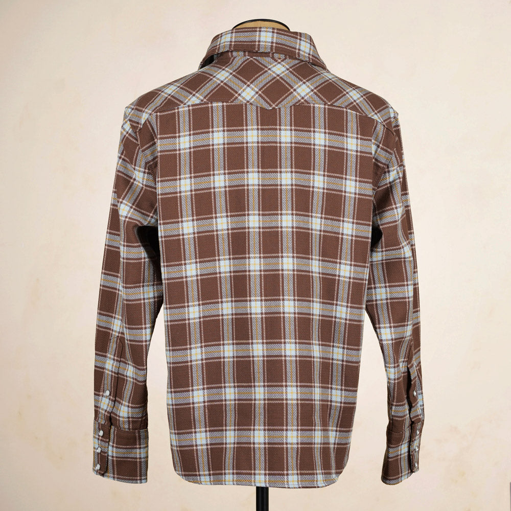 Freenote Cloth Western Scout Shirt - Brown Plaid