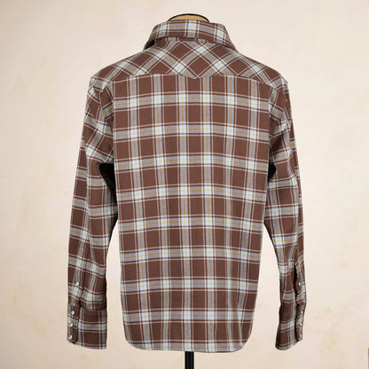 Freenote Cloth Western Scout Shirt - Brown Plaid
