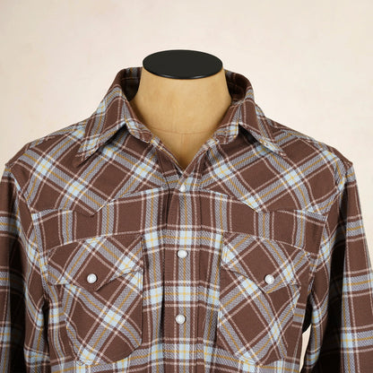 Freenote Cloth Western Scout Shirt - Brown Plaid