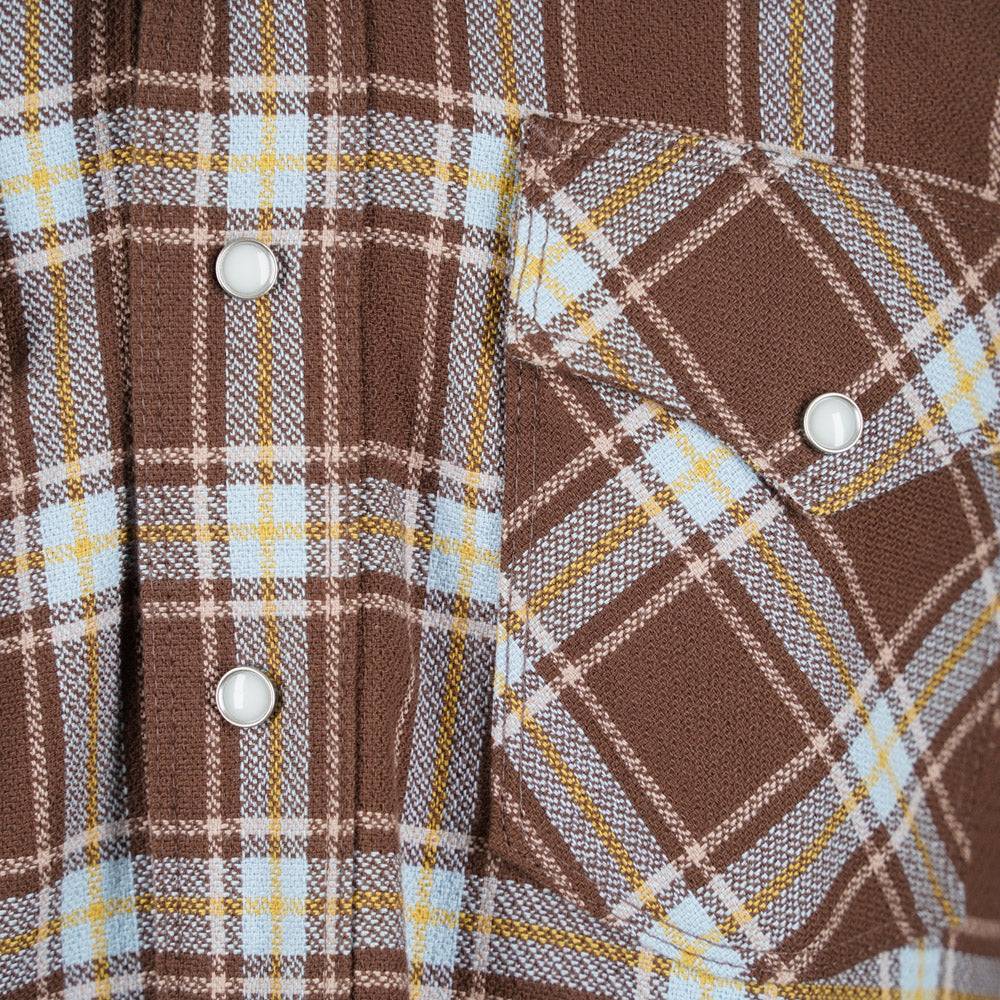 Freenote Cloth Western Scout Shirt - Brown Plaid
