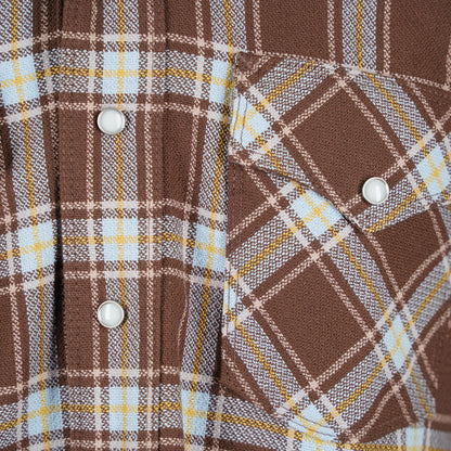 Freenote Cloth Western Scout Shirt - Brown Plaid