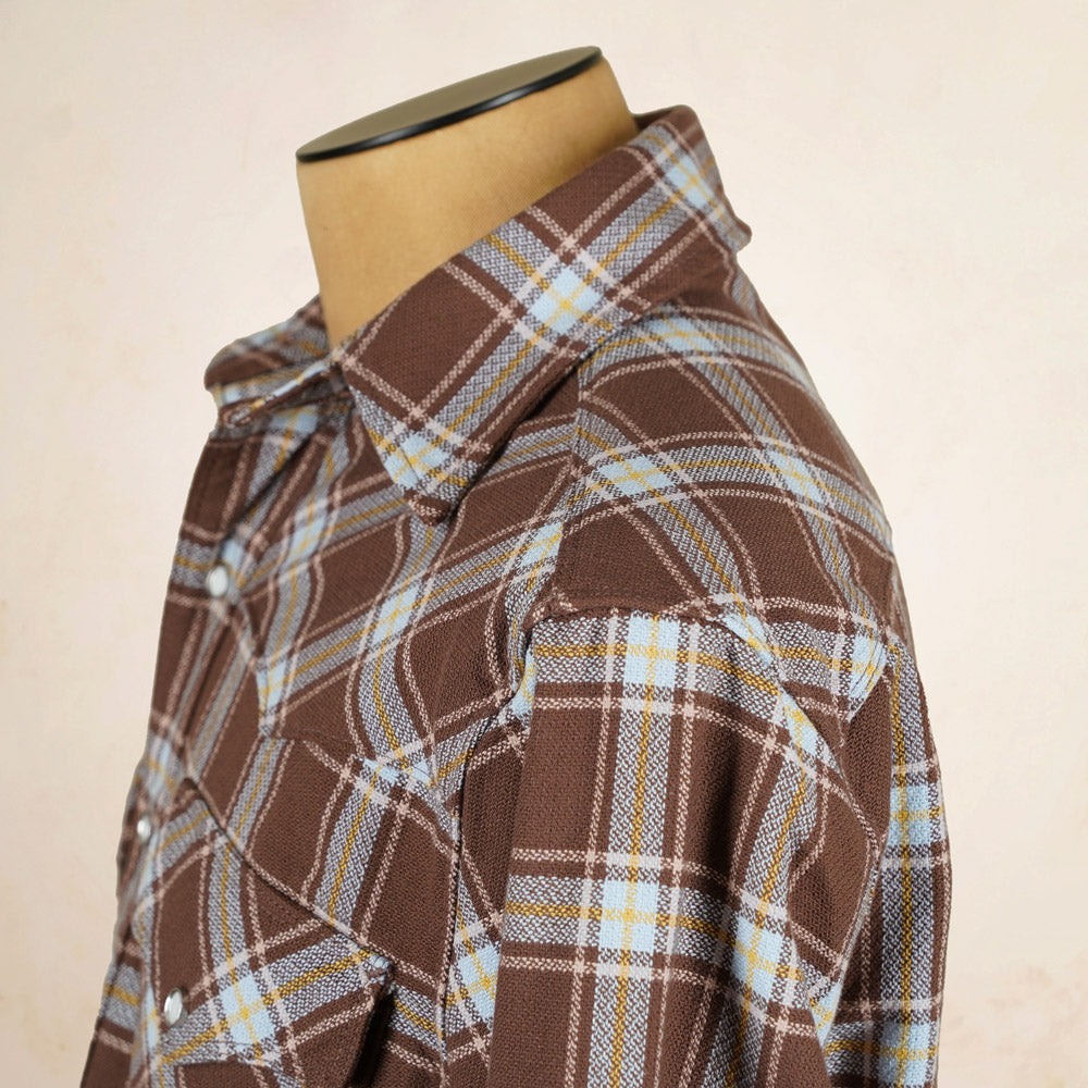 Freenote Cloth Western Scout Shirt - Brown Plaid