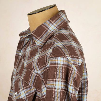 Freenote Cloth Western Scout Shirt - Brown Plaid