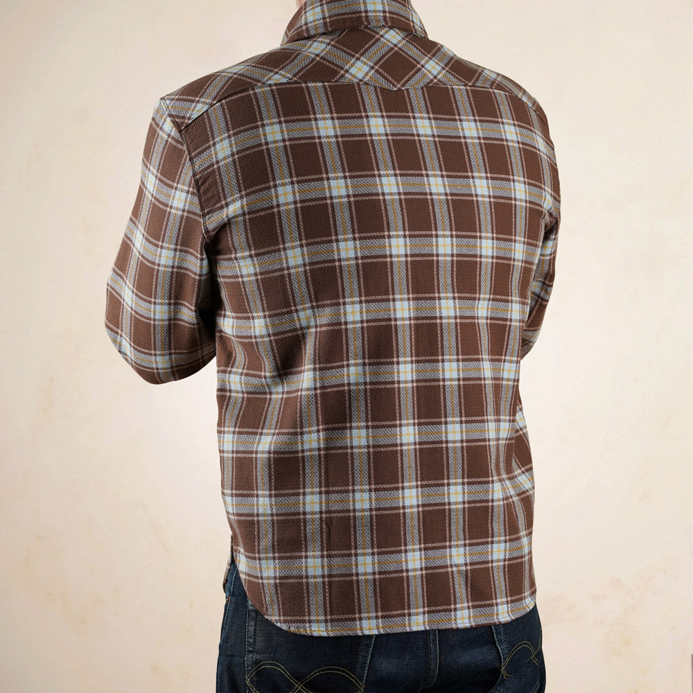 Freenote Cloth Western Scout Shirt - Brown Plaid