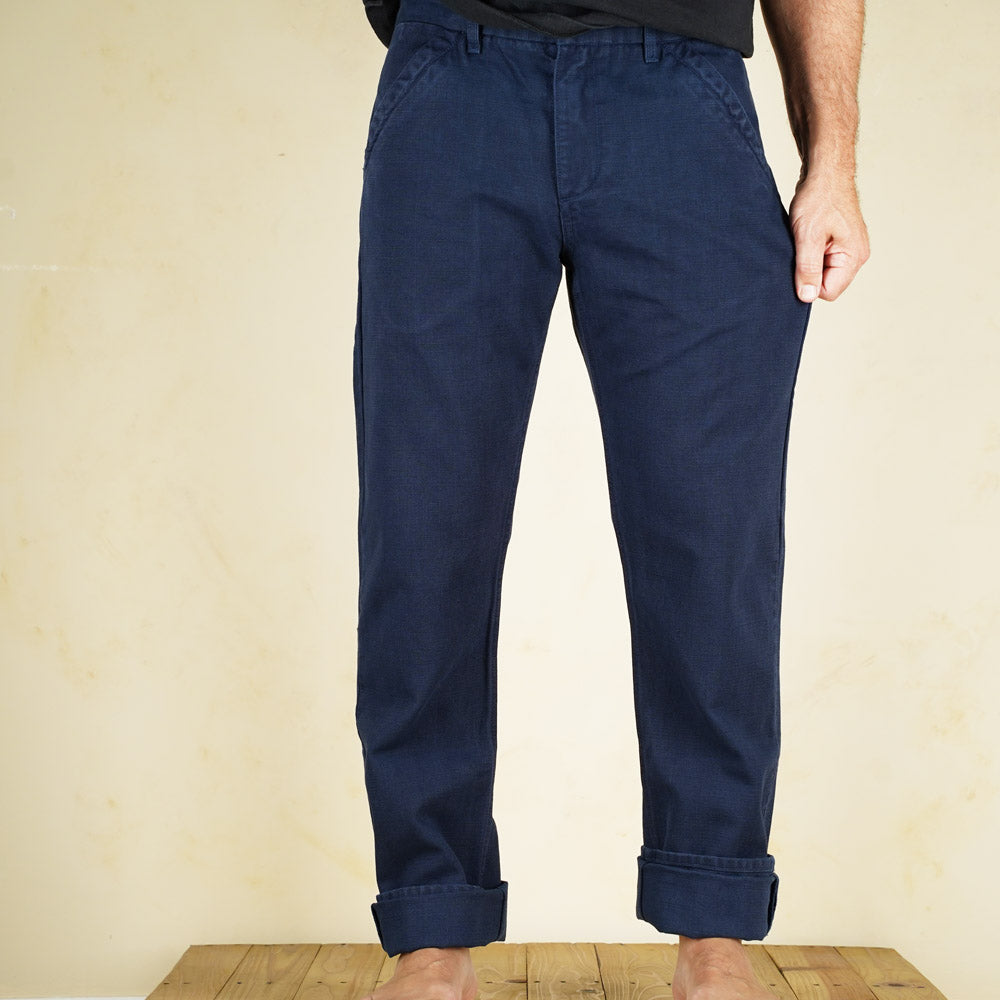 Freenote Cloth Workers Chino - 14oz Slub - Navy