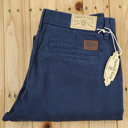 Freenote Cloth Workers Chino - 14oz Slub - Navy