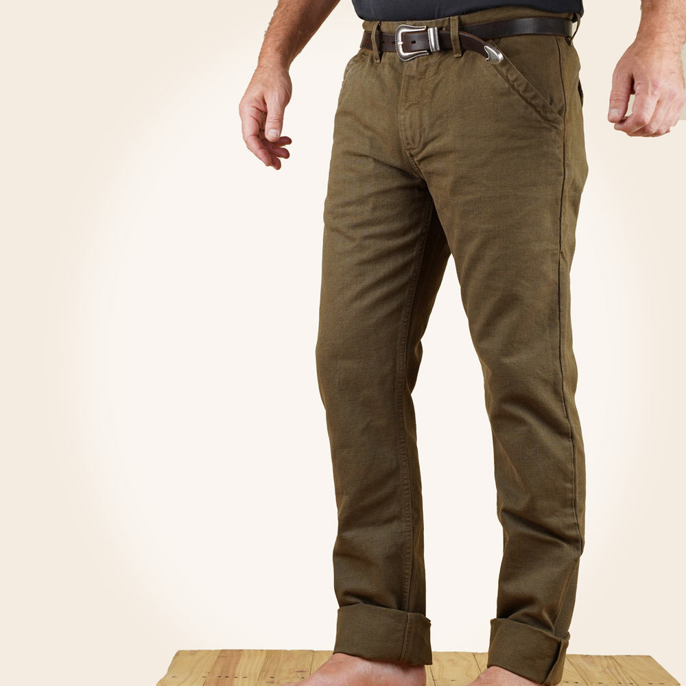 Freenote Cloth Workers Chino - 14oz Slub - Army