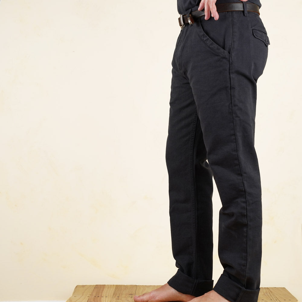 Freenote Cloth Workers Chino - 14oz Slub - Black