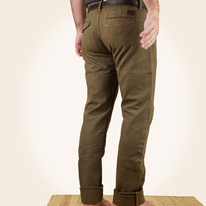 Freenote Cloth Workers Chino - 14oz Slub - Army