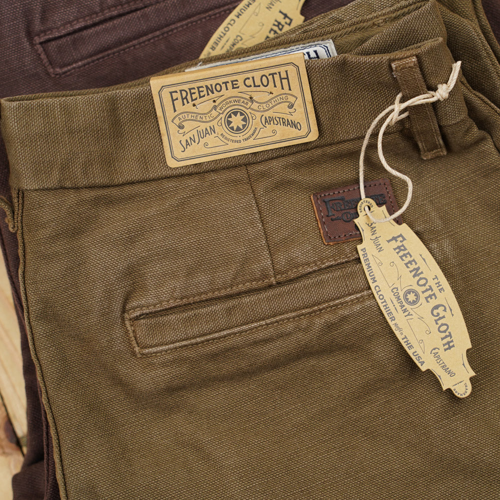 Freenote Cloth Workers Chino - 14oz Slub - Army