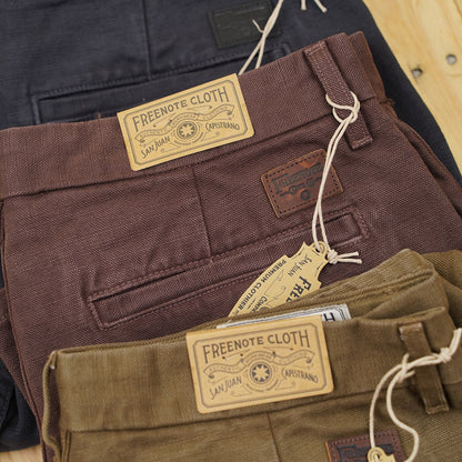 Freenote Cloth Workers Chino - 14oz Slub - Bark